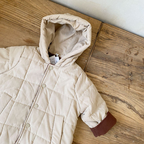 Children's cotton-padded clothes long plus velvet padded winter cotton-padded jacket